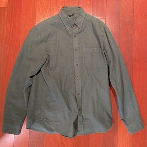 J. Crew Flannel - Forest Green